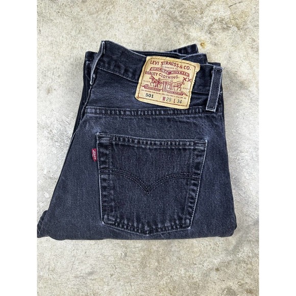 Levi's Denim - Vtg Women's Levi's 501 Jeans Made in USA Black Button Fly